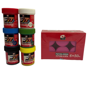 PINTURA DEDOS 50ML Ensemble de peinture au doigt rose Fournitures artistiques - Product Image 1