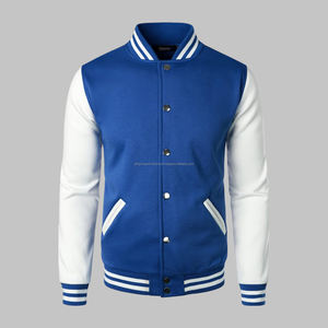 High Quality Custom Embroidery Logo Heavyweight <b>Thick</b> Winter Jackets Cotton <b>Fleece</b> <b>Men</b> and women varsity Jacket - Product Image 3