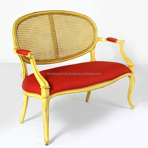 Best-Selling Living Room Chair Made Of Mahogany And Rattan With Soft <b>Foam</b> Seat <b>Model</b> No. 1703 - Product Image 3