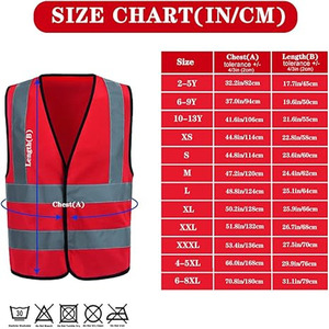 Chaleco de seguridad económico de poliéster, reflectante, para trabajo y seguridad en el tráfico, con logotipo personalizado impreso, subido por Dress Sports - Product Image 2