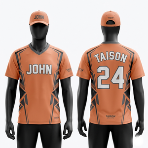 Mens <b>Bowling</b> Jersey 180 GSM Soft Polyester Fabric Sweat Wicking Orange With Black Paneling Sublimation Custom Name Number Logo - Product Image 1