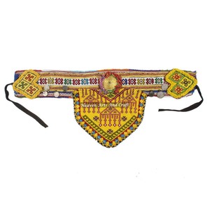 Vintage Belt Belly Dance Bead Afghani Traditional Waist Belt Kuchi Tribal BB052A <b>Old</b> Banjara Real Vintage Handmade Beaded Belts - Product Image 1