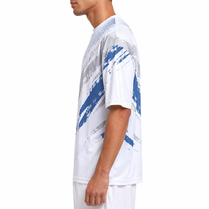 Custom Sublimation <b>Tshirt</b> 100% <b>Polyester</b> White Fabric Printing Blank T-shirt Men Printed Custom Design Men's T-shirt - Product Image 3