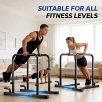 Estación de Dominadas Multifuncional Portátil, Ajustable, Resistente y Ecológica, de Acero, para Uso Doméstico, Fitness, Yoga, Flexiones, con Bloqueo de Seguridad