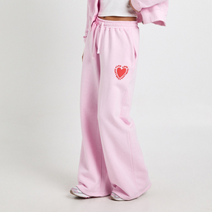 Custom DTF Cotton Polyester Casual Wide Leg Pants Personalized Graphic Logo <b>Lounge</b> <b>Trousers</b> OEM Streetwear Fashion for <b>Women</b> - Product Image 4