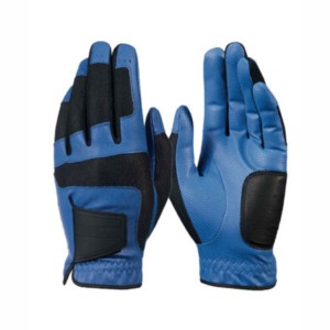 Guante de golf de cuero genuino para mano derecha, antideslizante, con cierre de gancho y bucle, unisex, deportivo, marrón - Product Image 5