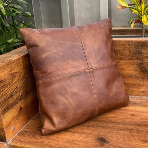 New 100% Genuine Leather <b>Pillow</b> <b>Covers</b> Couch <b>Pillows</b> <b>Cover</b> Soft Decorative <b>Pillow</b> <b>Covers</b> Pillowcase for Bed <b>Sofa</b> Chair Bedroom - Product Image 5