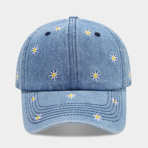 Gorra de Béisbol Unisex de 6 Paneles, Lona con Apliques Bordados, Diseño de Estrella, Moda para las Cuatro Estaciones, Talla Adulto 58-60CM - Product Image 4