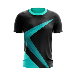 เสื้อยืดซับลิเมชั่นผู้ชายลดราคาพิเศษ 100% โพลีเอสเตอร์ แห้งเร็ว ระบายอากาศดี ขายส่ง เสื้อยืดแขนสั้นแบบหนา รับสั่งทำ - Product Image 1