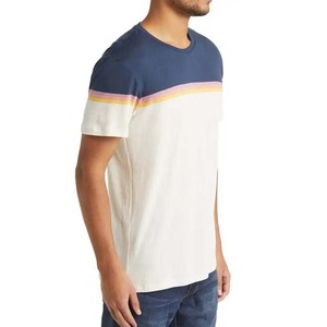 T-shirt de sport personnalisé à col rond avec logo frontal, 100 % coton, manches courtes, coupe ajustée, séchage rapide, pour homme - Product Image 3