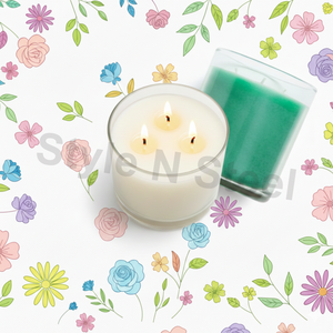 Glass JAR CANDLE Wax for Home Decoration-for Christmas Easter <b>Birthday</b> & Valentine's Day - Product Image 2