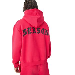 Survêtement en polaire à fermeture éclair Tech avec logo personnalisé pour hommes, survêtement de jogging épais avec impression bouffante, produits chauds, logo de marque imprimé - Product Image 3