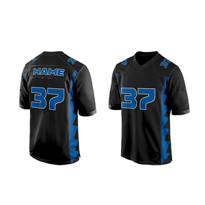 Camiseta de Fútbol Americano Transpirable de Alta Calidad, 100% Poliéster, Logotipo Personalizado, Cuello en V, Número de Equipo - Product Image 3