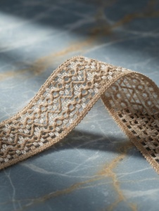Ribete Decorativo de Algodón Natural y Yute para Manualidades del Hogar y Bordes Textiles - Product Image 5