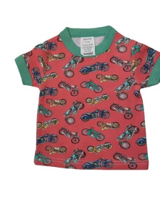 Ensemble d'été décontracté pour garçon 100% T-shirts et shorts en coton doux et frais motif floral compact peigné - Product Image 4