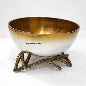 Support de Présentation Antler Base, Style Américain Haut de Gamme, Luxe Léger, pour Bols de Service à Riz, Vaisselle, Bol en Métal Aluminium, Usage Domestique - Product Image 1