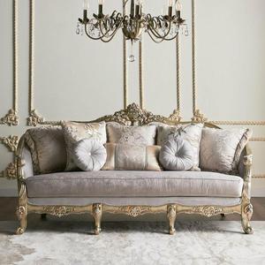 European Style Living Room <b>Sofa</b> Set Furniture Royal Classic <b>Sofa</b> Set <b>Antique</b> <b>Sofa</b> set Fiber Upholstered <b>Sofa</b> Set Hand Curved - Product Image 1