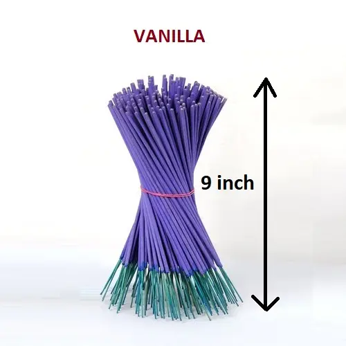 バニラフレグランス線香スティックのグローバル輸出バルク線香スティック (紫) の線香包装ボックス