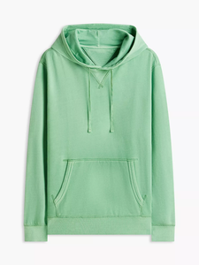 Sudadera con capucha de forro polar personalizada con cremallera para hombre, estilo holgado, color liso, con bolsillo frontal, productos al por mayor - Product Image 4