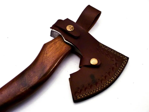 Hacha Tradicional Hecha a Mano de Acero al Carbono con Mango de Madera de Palisandro para Acampar, Cortar y Supervivencia, Herramienta para Exteriores, Fabricante OEM - Product Image 3
