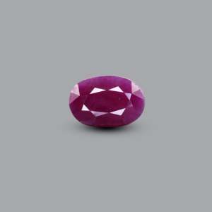 African Ruby Loose Gemstone 5.7 Carat Oval Cut Garnet Color for Fine Jewelry - Product Image 1