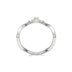 Anillo Abierto de Plata de Ley 925 con Diamantes Naturales Florales para Mujer |   Anillo Ajustable Minimalista con Flor de Margarita |   Regalo de Joyería Fina - Product Image 6