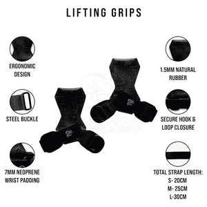 High Strength Fitness Gear Rubberized Lifting Grip Comfortable Hold For <b>Weight</b> Lifting And <b>Training</b> Sessions - Product Image 5