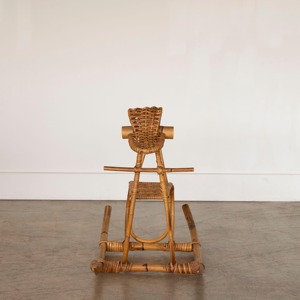 Cheval à bascule en bois artisanal en rotin, animaux à bascule, jouet pour enfant, animal à chevaucher, choix privilégié - Product Image 4