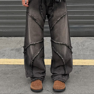 Jeans Casuales de Mezclilla para Hombre con Logotipo Personalizado, Pantalones Holgados de Mezclilla, Pantalones de Pierna Ancha, Jeans de Mezclilla de Alta Calidad con MOQ Bajo - Product Image 2