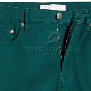 Pantalones Cortos de Mezclilla Casuales para Hombre, Ligeros, Cómodos, Rectos, con Cierre de Cremallera y Botón, 100% Algodón, para Verano - Product Image 6
