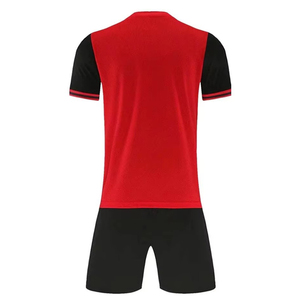 Maillots de football personnalisables OEM ODM, imprimés par transfert thermique, 100% polyester, séchage rapide, manches courtes, vêtements d'équipe unisexes - Product Image 2