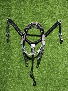 Direct Factory Supply Black Leather Western Headstall & Breast Plate Collar Set Available At Competitive Price - Product Image 4