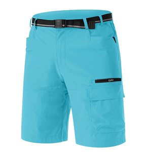 Shorts en toile tricotée respirante pour hommes, style urbain tendance, avec taille élastique et mouvements fluides, service OEM - Product Image 1