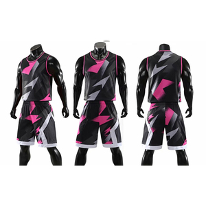 Men's Sublimated Basketball Jersey Set Geometric Print Sleeveless Tank Top <b>Shorts</b> Moisture Wicking Athletic Fit All Seasons - Product Image 4