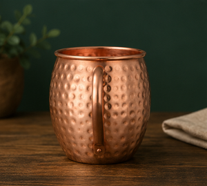 Hammered Copper <b>Mug</b> Solid Metal Vintage Style Handmade Beer <b>Mug</b> for Adults Party Use - Product Image 2