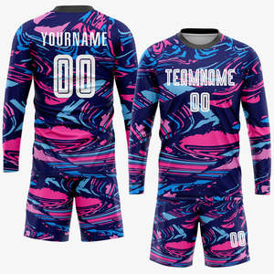 เสื้อเจอร์ซีย์เกมมิ่งผ้าคอตตอนผสมแบบ OEM สั่งทำพิเศษ พร้อมชื่อและหมายเลขแบบซับลิเมชั่น คอฮู้ด สำหรับทีมอีสปอร์ต - Product Image 3