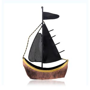 Barco Decorativo Artesanal de Hierro Tradicional con Diseño Impreso a Color, Ecológico, para Decoración de Escritorio y Ocasiones como Diwali - Product Image 5