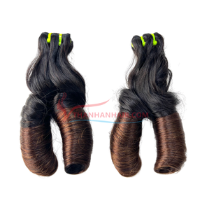 Alta calidad 100% vietnamita Remy Hair Brand Machine Extensiones de encaje de trama doble Pelucas de trama recta Precio de fábrica Gran stock - Product Image 1