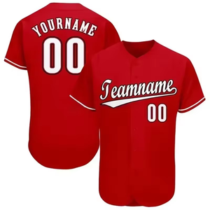 Camiseta Deportiva de Béisbol Unisex de Alta Calidad al por Mayor, Bordada, 100% Poliéster, de Secado Rápido, Camisetas de Béisbol de Todos los Equipos de América - Product Image 1
