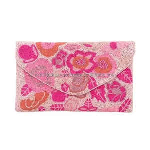 Bolsos de Mano de Algodón Estilo Bohemio para Mujer, Hechos a Mano con Cuentas, con Cierre, Gran Capacidad, para Eventos Nocturnos, Compras, Bolsos de Hombro - Product Image 6