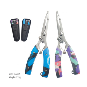 OEM Fishing Pliers Aluminum Alloy Fishing Tool with Split <b>Ring</b> Opener and Tungsten Carbide <b>Cutters</b> - Product Image 1
