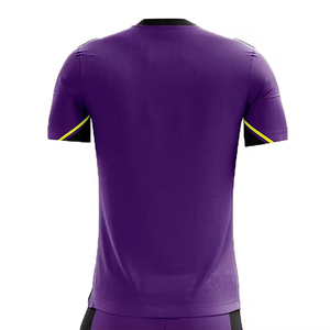 ชุดเสื้อฟุตบอลแขนสั้นโพลีเอสเตอร์ 100% แบบสั่งทำพิเศษ บริการ OEM แห้งเร็ว ระบายอากาศได้ดี ชุดยูนิฟอร์มทีม - Product Image 5