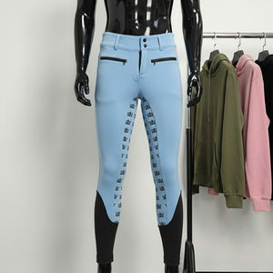 กางเกงขี่ม้าผู้หญิงแบบใหม่ ราคาโรงงาน พร้อมแผ่นรองเข่า กางเกงขี่ม้าแบบยั่งยืน มีซิปและกระเป๋า - Product Image 1