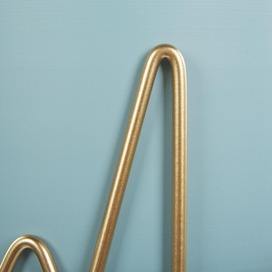 Macetero Metálico Azul Cielo Moderno con Elegante Soporte de Alambre Dorado, Maceta Cilíndrica Decorativa para Plantas de Interior, Sala de Estar - Product Image 6