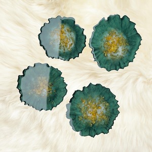 Resin <b>Coasters</b> Crafted Reusable Tea Coffee <b>Drink</b> <b>Coaster</b> Set Modern Home Decoration Luxury Premium Minimalist Designs Classic - Product Image 4