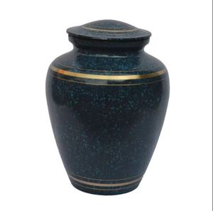 Cremation Urn Silver Finished With Band for <b>Table</b> Decor & Funeral Ashes Collectible Urns - Product Image 5