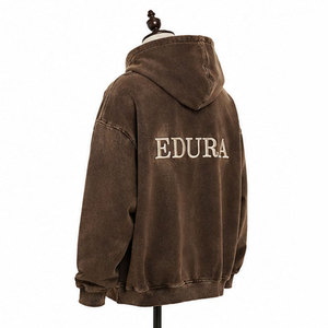 Nouveau Sweat à Capuche Homme Shamsher Sports 100% Coton Délavé à l'Acide Hiver Lourd 350g Respirant Style Streetwear - Product Image 4