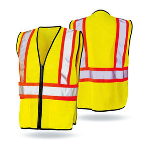 Chaleco de Seguridad Reflectante de Alta Resistencia y Calidad al por Mayor para Hombre, 100% Poliéster, ANSI Clase 1, EN ISO 20471 Clase 2, con Luz LED Intermitente - Product Image 6