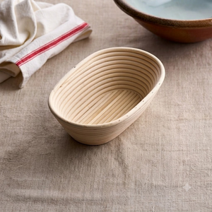 Oval Banneton Handmade Rattan <b>Bread</b> Proofing <b>Basket</b> With Linen Liner For Artisan Sourdough Baking Manufacturer from Vietnam - Product Image 2