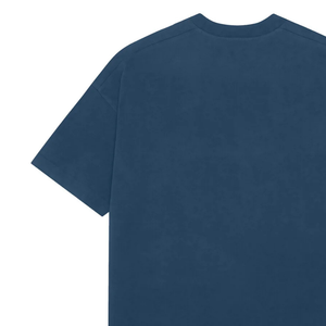 T-shirt Homme Oversize Col Rond Manches Courtes Épaules Tombantes Coupe Décontractée Minimaliste Style Streetwear Vente en Gros Personnalisable - Product Image 6